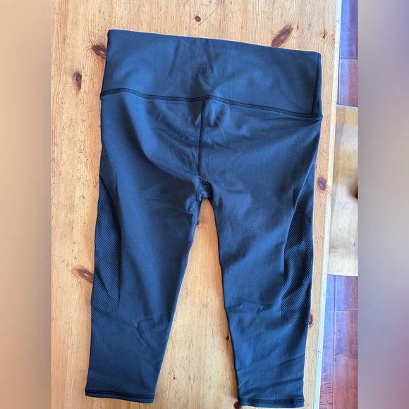 Black lululemon (knee length) capris - Picture 2 of 5